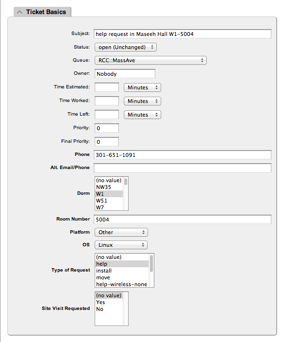 Ticket Basics