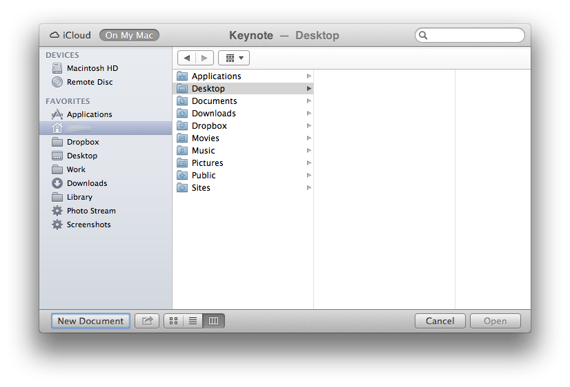 Finder window