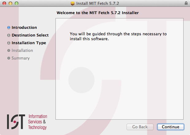 Welcome to installer screen