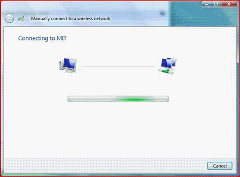 Connecting to MIT screen