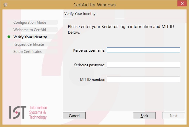 verify your identity screen