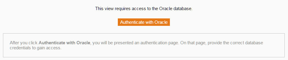 Oracle Authentication prompt