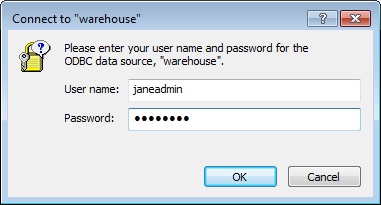 Username and Password Boxes