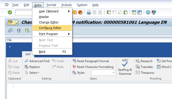SAPgui Long Text Editor - Using MS Word editor or Text-Based Editor - IS&T  Contributions - Hermes