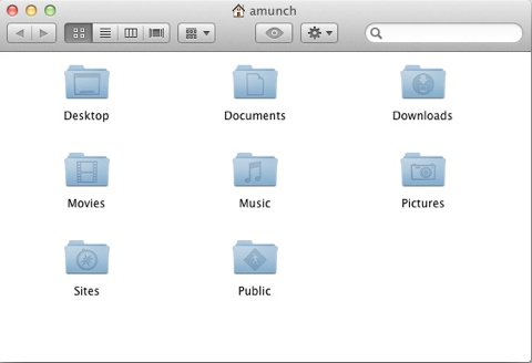 Visible Folders in the Home Folder