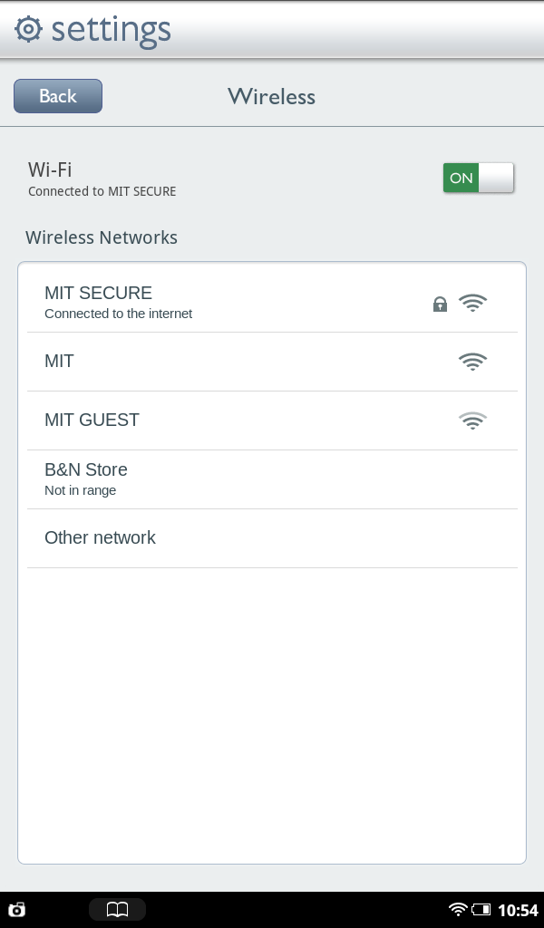 connected to MIT Secure