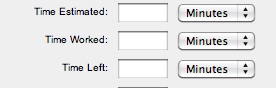 time tracking fields