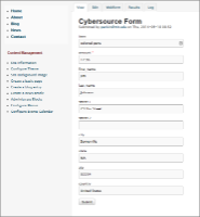 webform entry screen